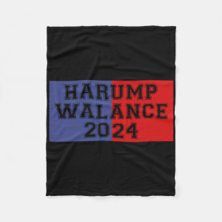 Harump Walance 2024 T-shirt Harris Trump Wheimer V Fleece Deken
