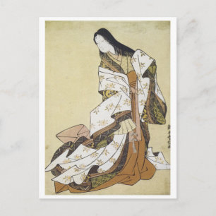 Harunobu Poetess Ono No Komachi 1764 Art Prints Briefkaart