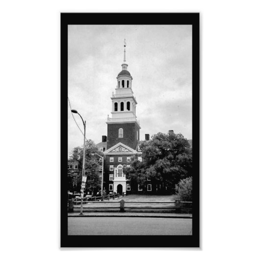 Harvard Bell Tower Foto Afdruk (Voorkant)