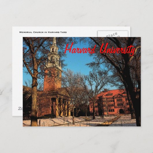 Harvard Briefkaart (Voorkant / Achterkant)