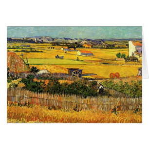Harvest at La Crau, avec Montmajour.
