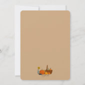 Harvest Basket Thanksgiving Invitation Kaart (Achterkant)