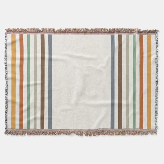 Harvest Blessings Striped Throw Blanket | Autumn Deken (Voorkant)