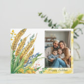 Harvest Blessings Sukkot Wenskaart Kaart (Staand voorkant)