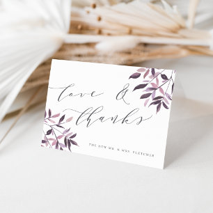 Harvest Blush Wedding Hartelijk dank Bedankkaart