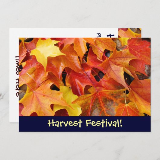 Harvest Festival! Aankondigingen van uitnodigingen (Voorkant / Achterkant)