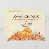 Harvest Festival Pumpkin Patch Briefkaart (Voorkant / Achterkant)