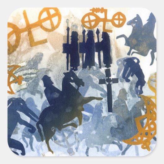 Harvest FEstival Vierkante Sticker (Voorkant)