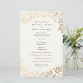 Harvest Flowers Wedding Programme (Staand voorkant)