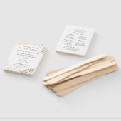 Harvest Flowers Wedding Programme Handwaaier (Niet-gemonteerd)