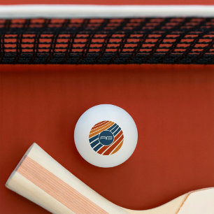 Harvest Gold 1970's Stripes Pingpongballen