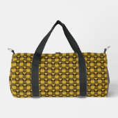 Harvest Gold Black Buffalo Heart Plaid Plunjezak (Voorkant)