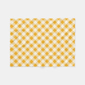 Harvest Gold Gingham Fleece Deken (Voorkant (Horizontaal))