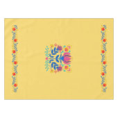 Harvest Gold Mexicain Inspiré Floral Nappe (Devant (Horizontal))