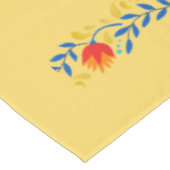 Harvest Gold Mexicain Inspiré Floral Nappe (Angle)