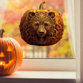 Harvest Guardian Beer herfstpompoenkunst Raamsticker