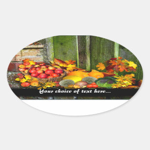 Harvest Home Ovale Sticker
