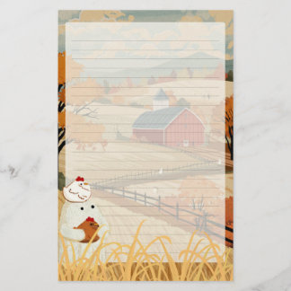 Harvest Home - Papier à Lettre Ligné avec des Fant