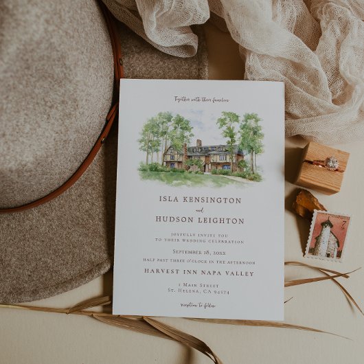 Harvest Inn Napa Valley Wedding Invitation Kaart