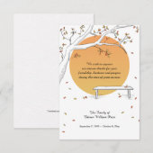 Harvest Moon Bereavement - Hartelijk dank Kaart (Voorkant / Achterkant)