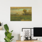 Harvest Moon - George Inness Fine Art Poster (Bureau à domicile)