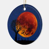 Harvest Moon Halloween Keramisch Ornament (Links)