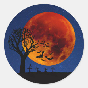 Harvest Moon Halloween Ronde Sticker
