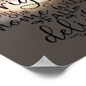 Harvest Moon Herfst Delight Poem Brown Poster (Hoek)