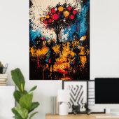 Harvest of Dreams - Expressionistisch Surrealistis Poster (Thuiskantoor)