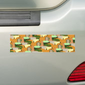 Harvest Pattern Autumn Squash Bumpersticker (Op auto)