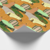 Harvest Pattern Autumn Squash Cadeaupapier (Hoek)