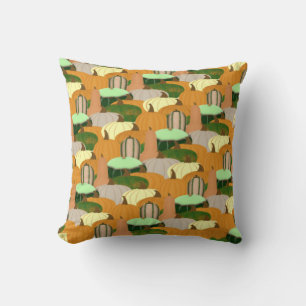 Harvest Pattern Autumn Squash Kussen