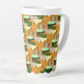 Harvest Pattern Autumn Squash Latte Mok (Rechterhoek)
