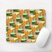 Harvest Pattern Autumn Squash Muismat (Met muis)