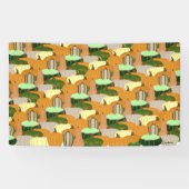 Harvest Pattern Autumn Squash Spandoek (Horizontaal)