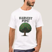 Harvest Pips forex trading tree T-shirt (Voorkant)