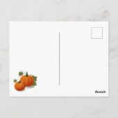 Harvest Pumpkin Thanksgiving Postcard Briefkaart (Achterkant)
