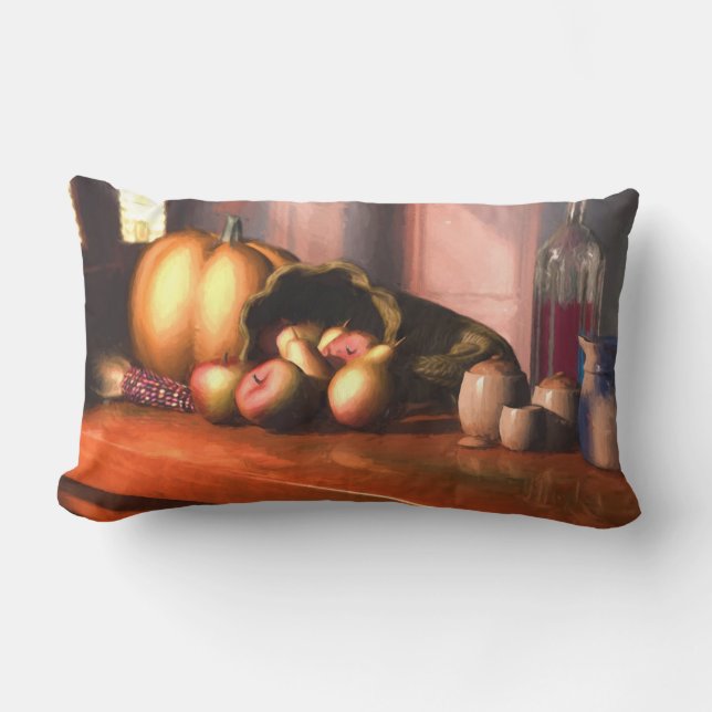 Harvest stille levenslumbar Pillow Kussen (Voorkant)