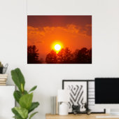 Harvest Sunset Poster (Thuiskantoor)
