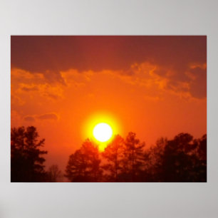 Harvest Sunset Poster