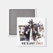 Harvey Dent - We willen je! Magneet (Voorkant / Achterkant)