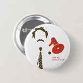 Harvey Milk Button met Bullhorn (Voorkant /achterkant)