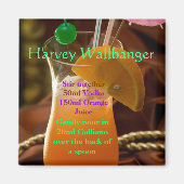 Harvey Wallbanger Cocktail Magnet (Devant)