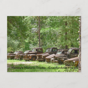 Harvey's Historic Truck Display - Crawfordville FL Briefkaart