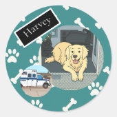 Harvey's sticker page (Voorkant)