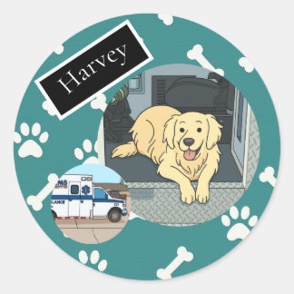 Harvey's stickerpagina ronde sticker