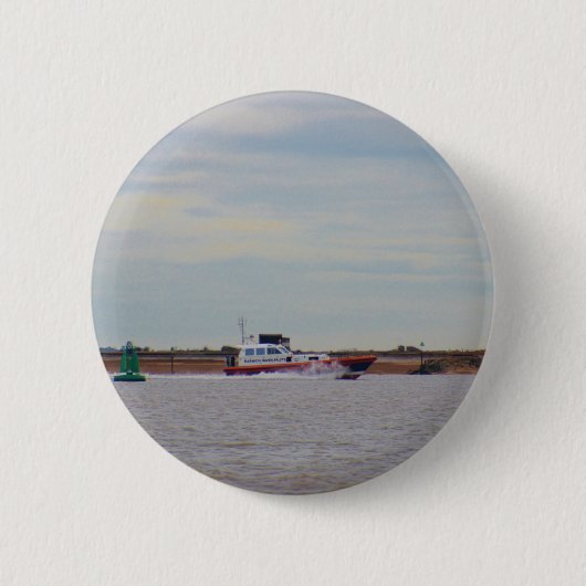 Harwich Haven loodsboot Ronde Button 5,7 Cm (Voorkant)
