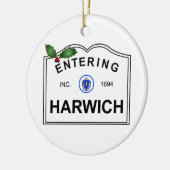 Harwich MA Keramisch Ornament (Links)