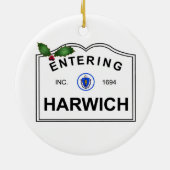 Harwich MA Keramisch Ornament (Achterkant)