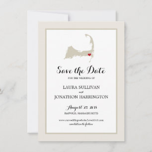 Harwich Wequassett Cape Cod. Weddenschap Save The Date